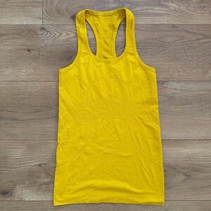 Lululemon Swiftly Tech Racerback Tank Honeycomb Yellow Size 4